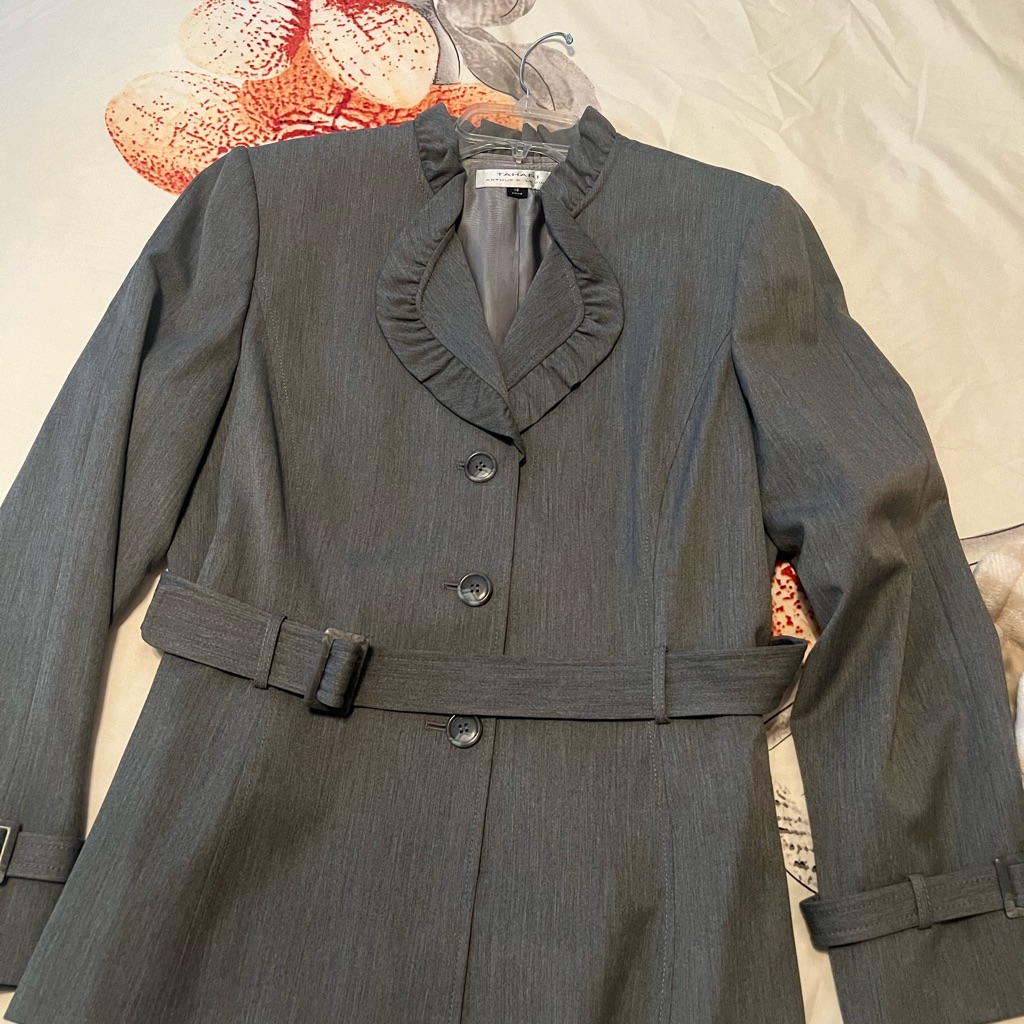 Gray Tahari Suit